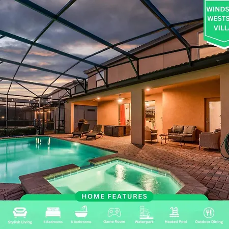 Heated Pool, Mario Game Rm, Free Waterpark Villa